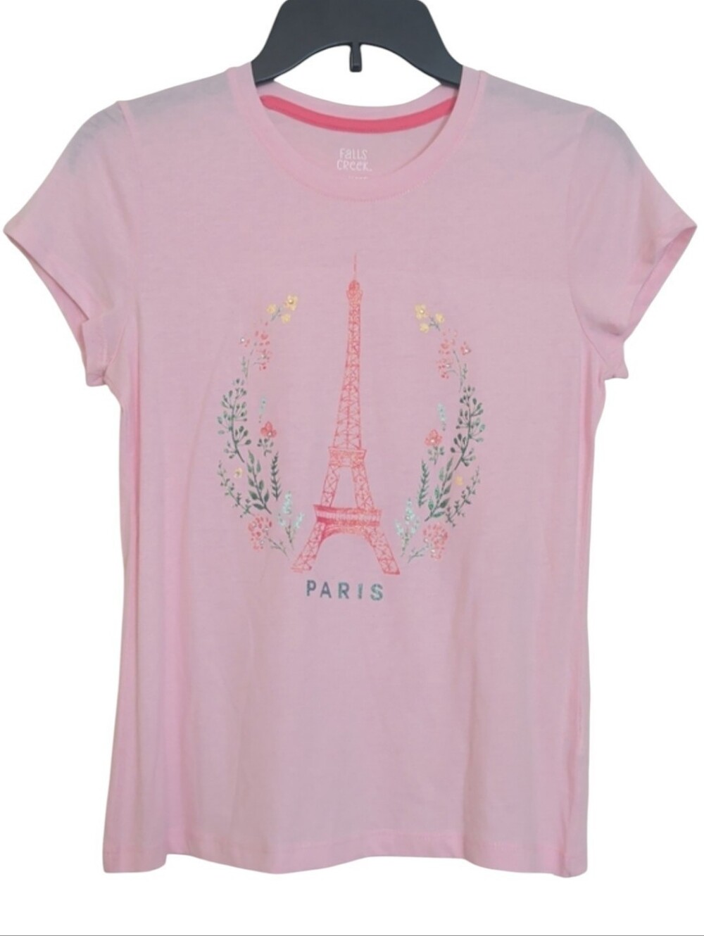🌸 Falls Creek Pink Eiffel Tower Graphic Tee